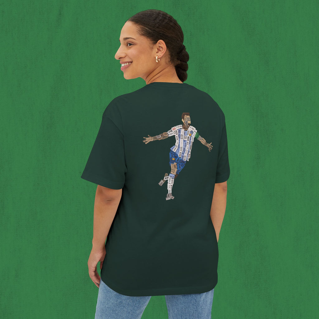 Oversized T-shirt Back Design - Messi