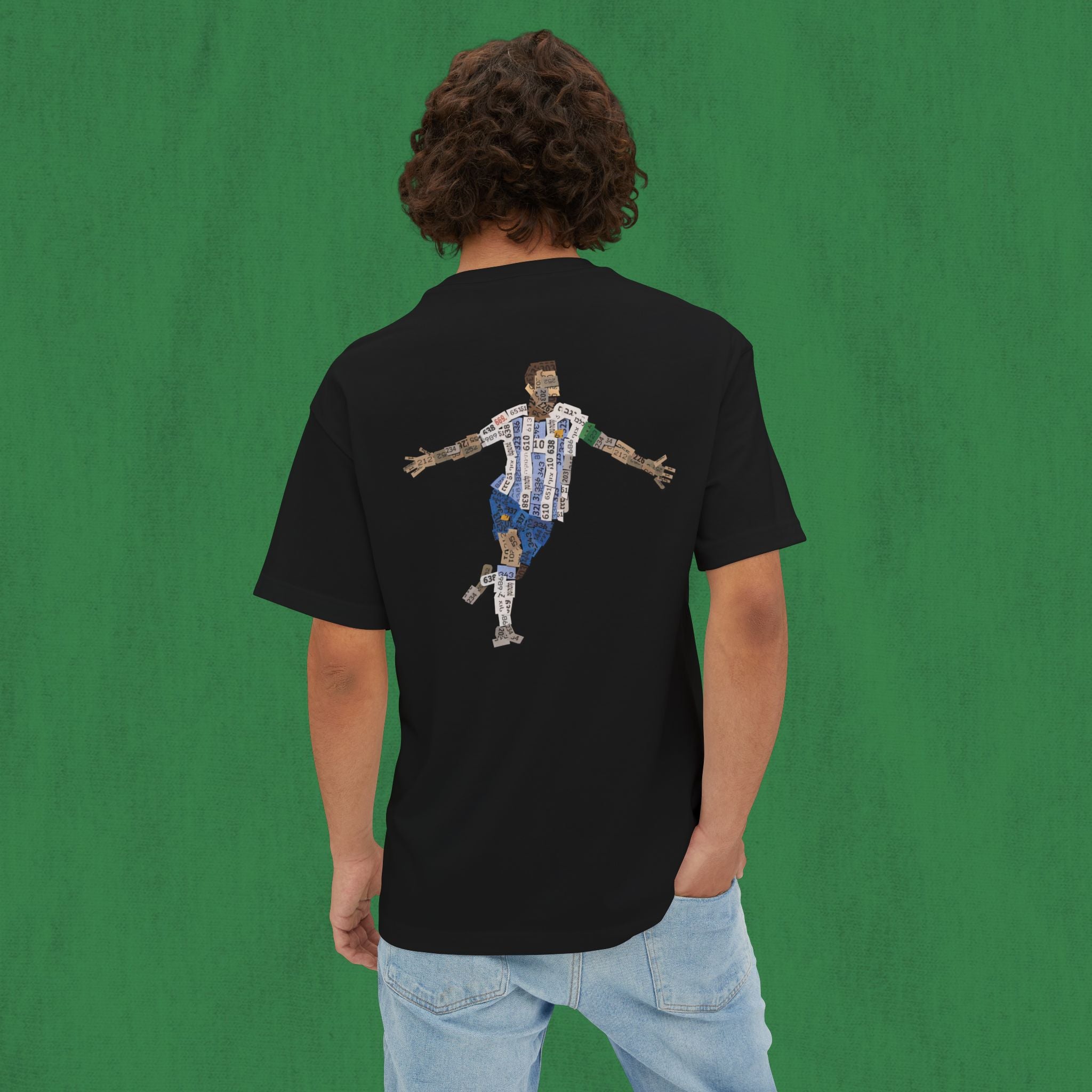 Oversized T-shirt Back Design - Messi