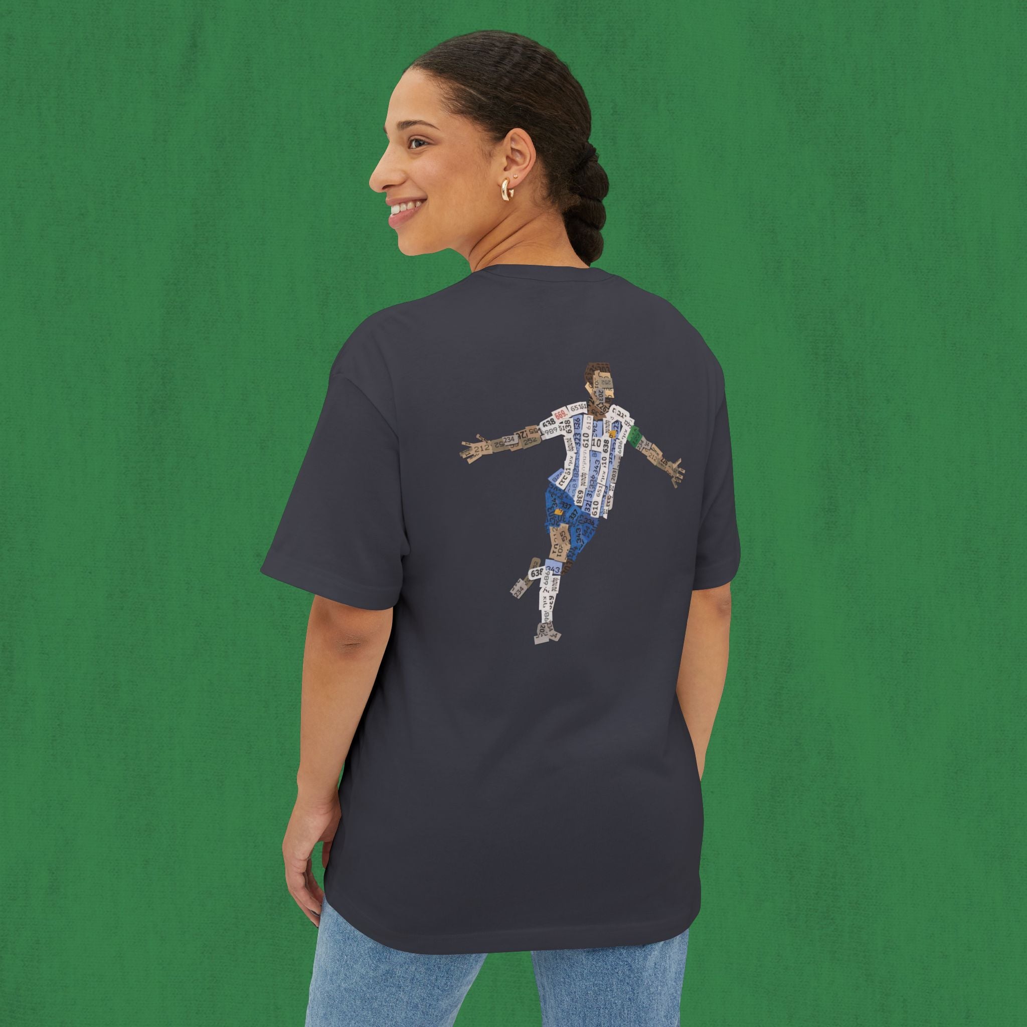 Oversized T-shirt Back Design - Messi