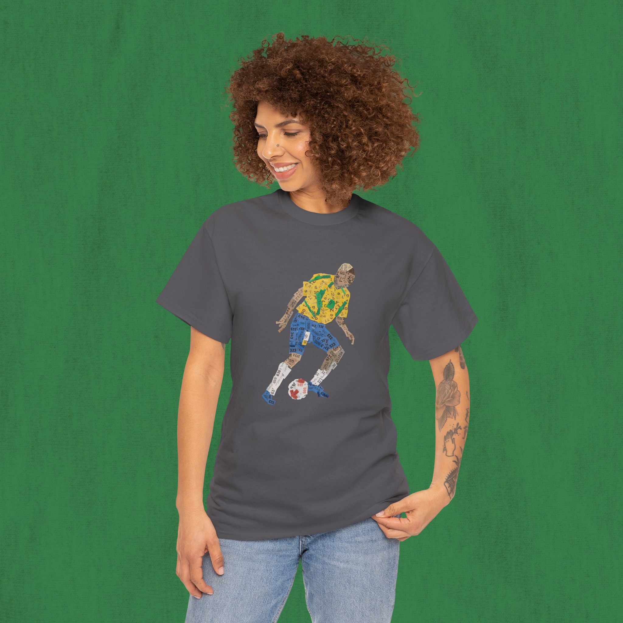Unisex Heavy Cotton Tee - Ronaldo Nazario R9