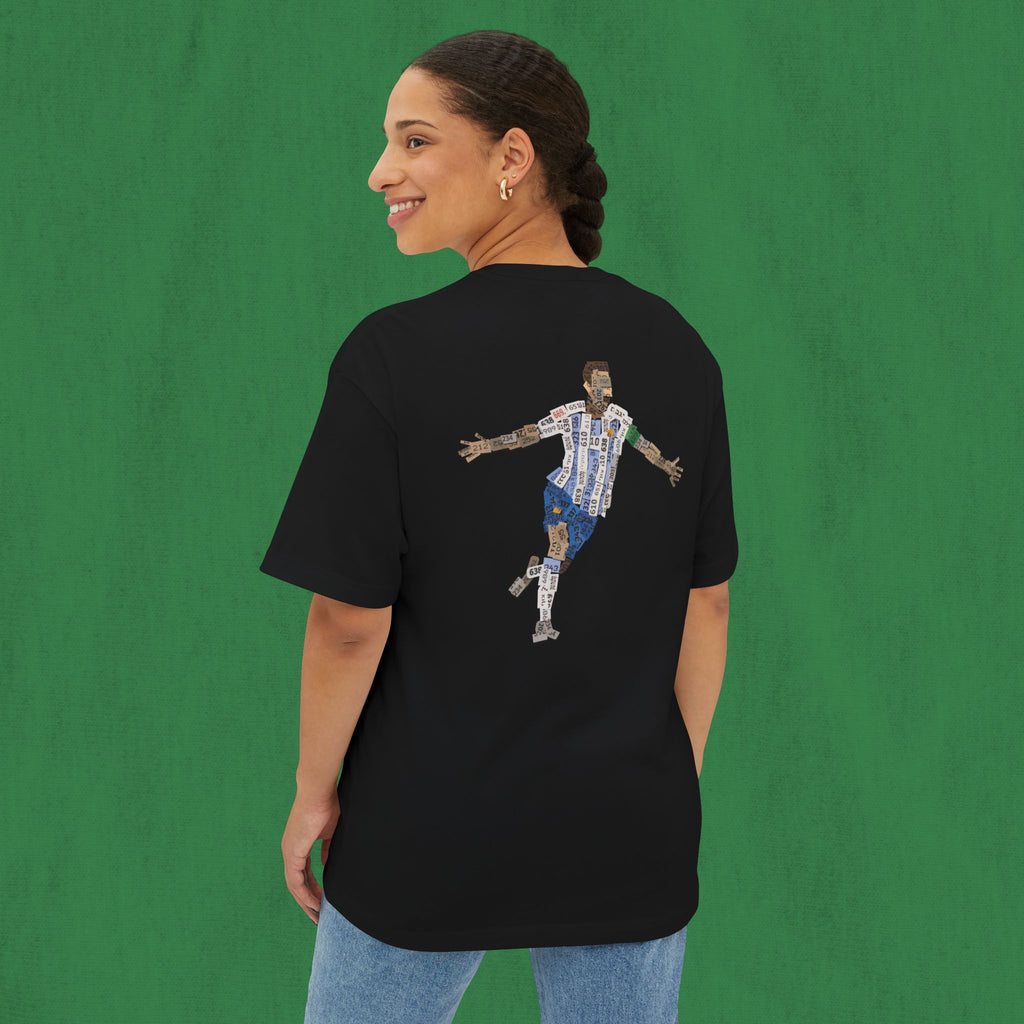 Oversized T-shirt Back Design - Messi