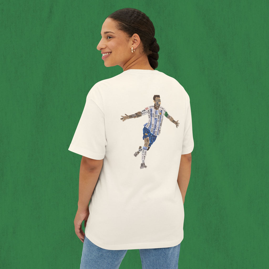Oversized T-shirt Back Design - Messi