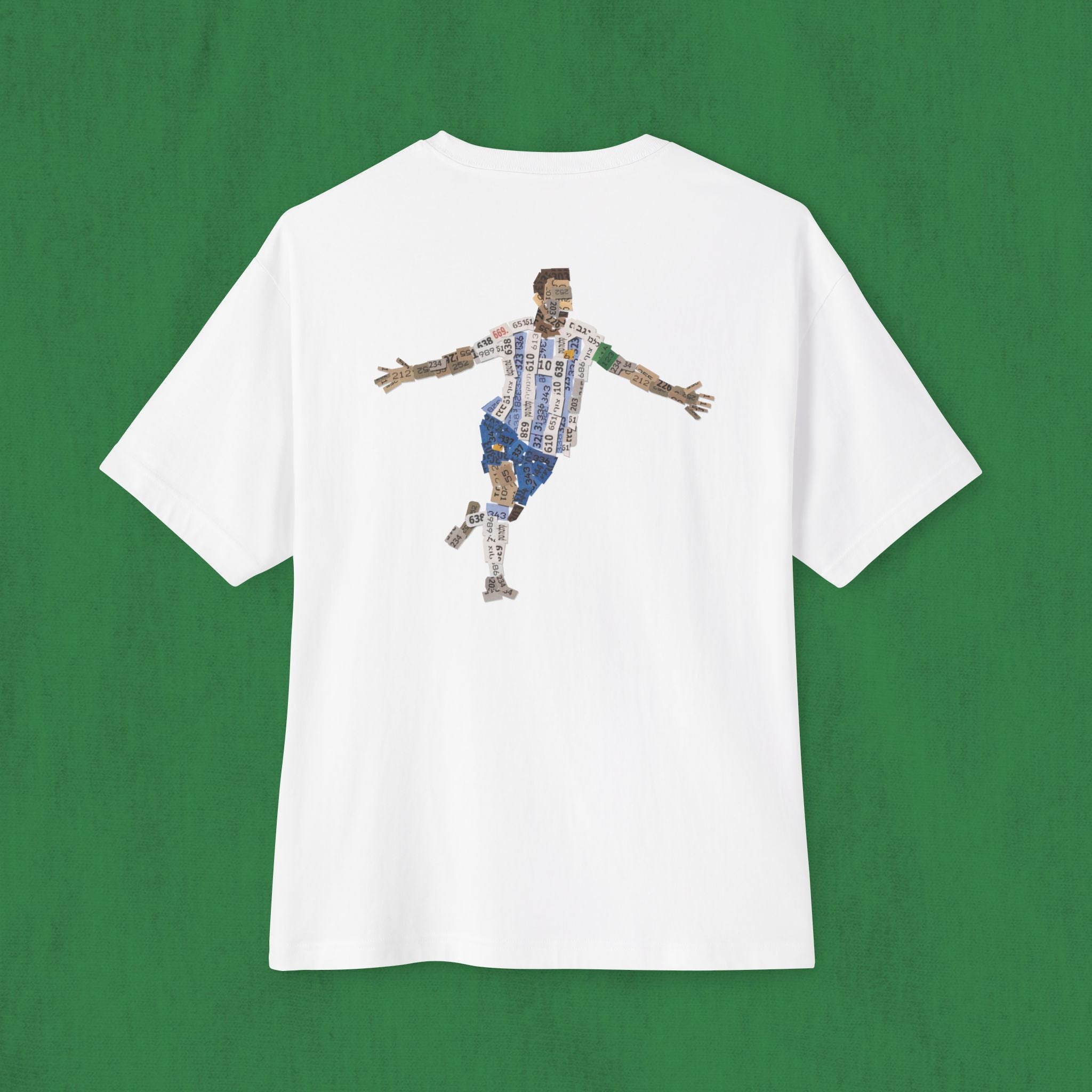 Oversized T-shirt Back Design - Messi