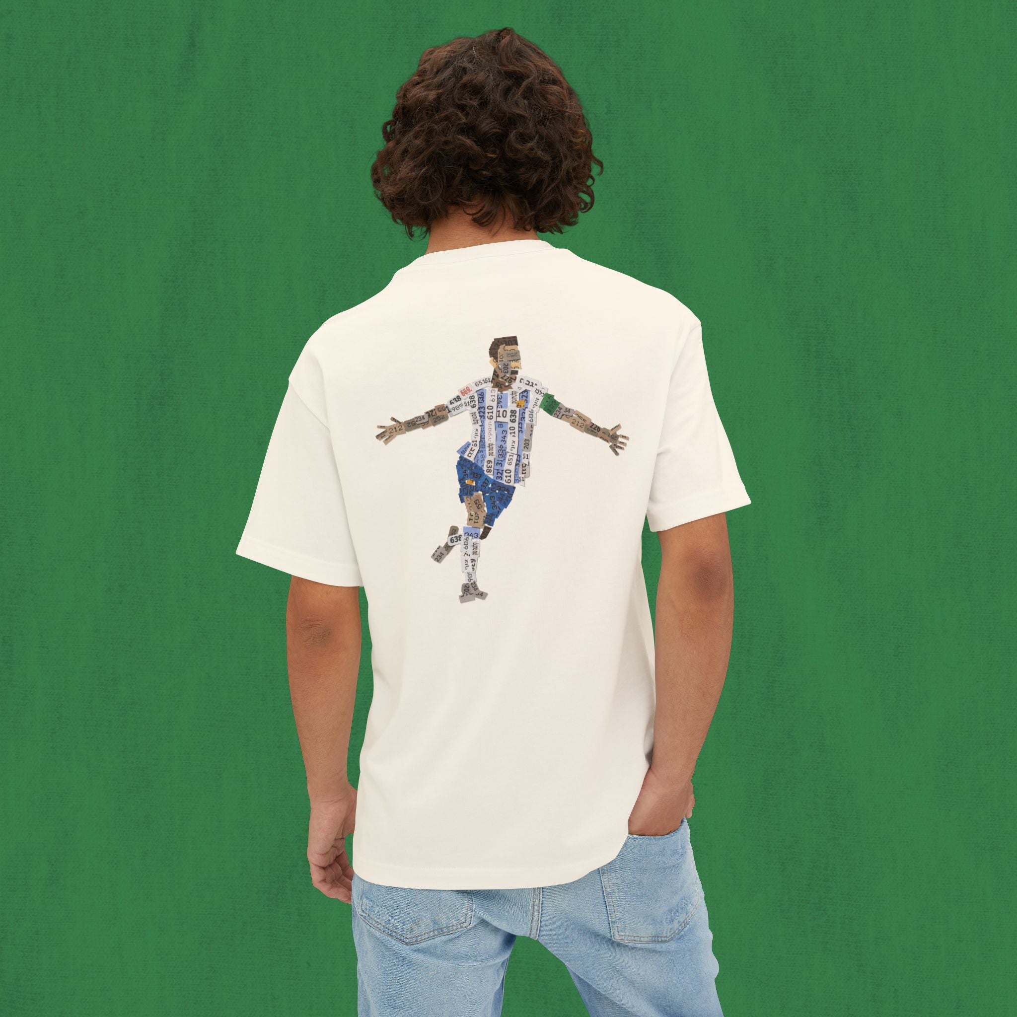 Oversized T-shirt Back Design - Messi