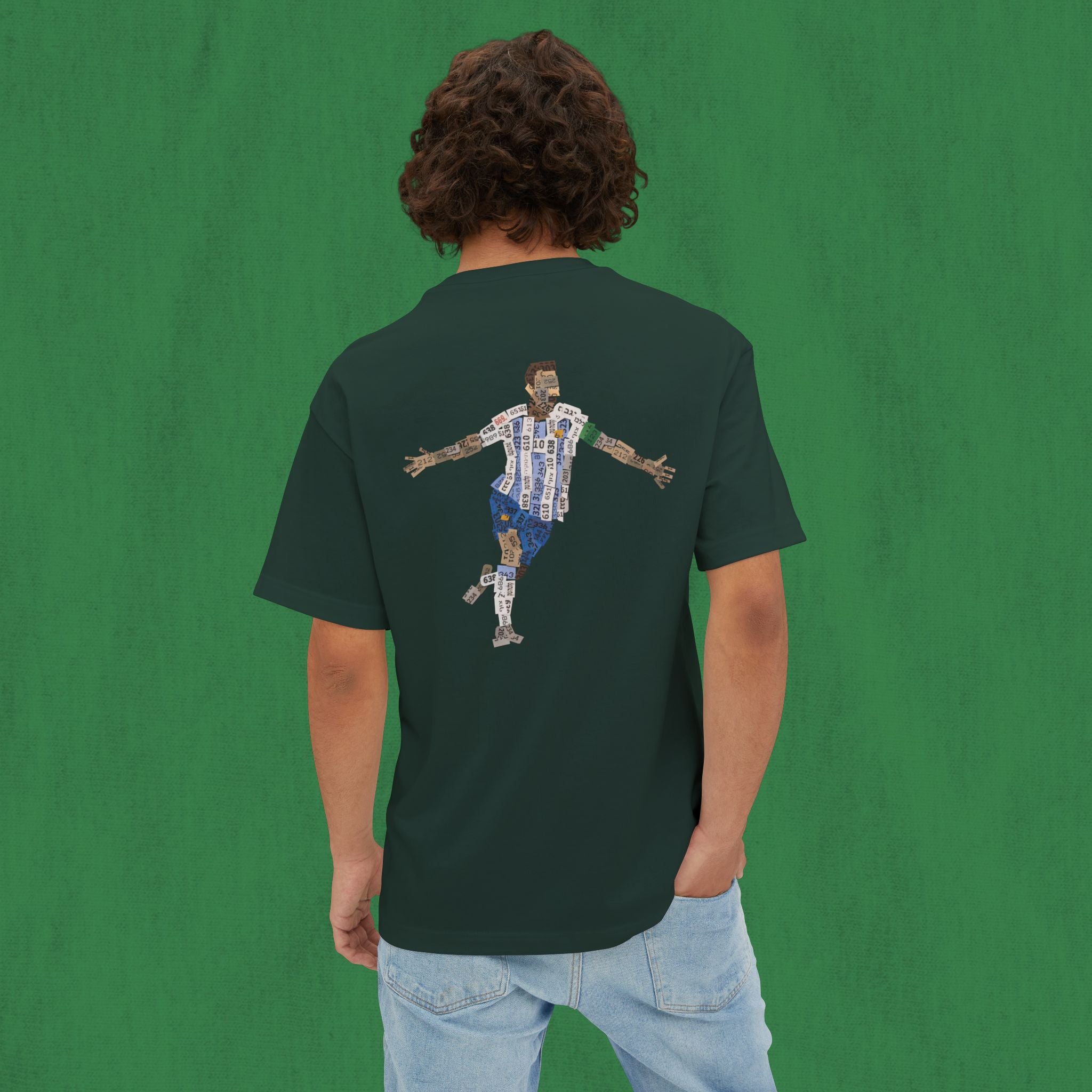 Oversized T-shirt Back Design - Messi