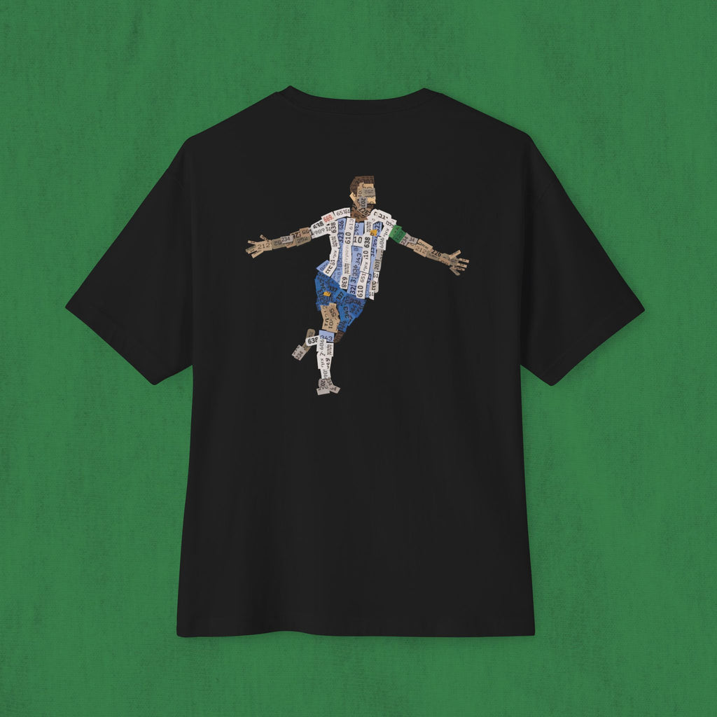 Oversized T-shirt Back Design - Messi
