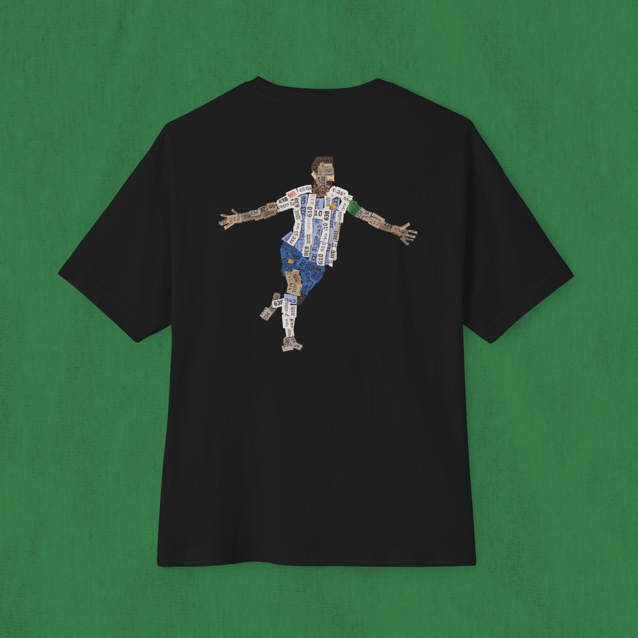 Oversized T-shirt Back Design - Messi