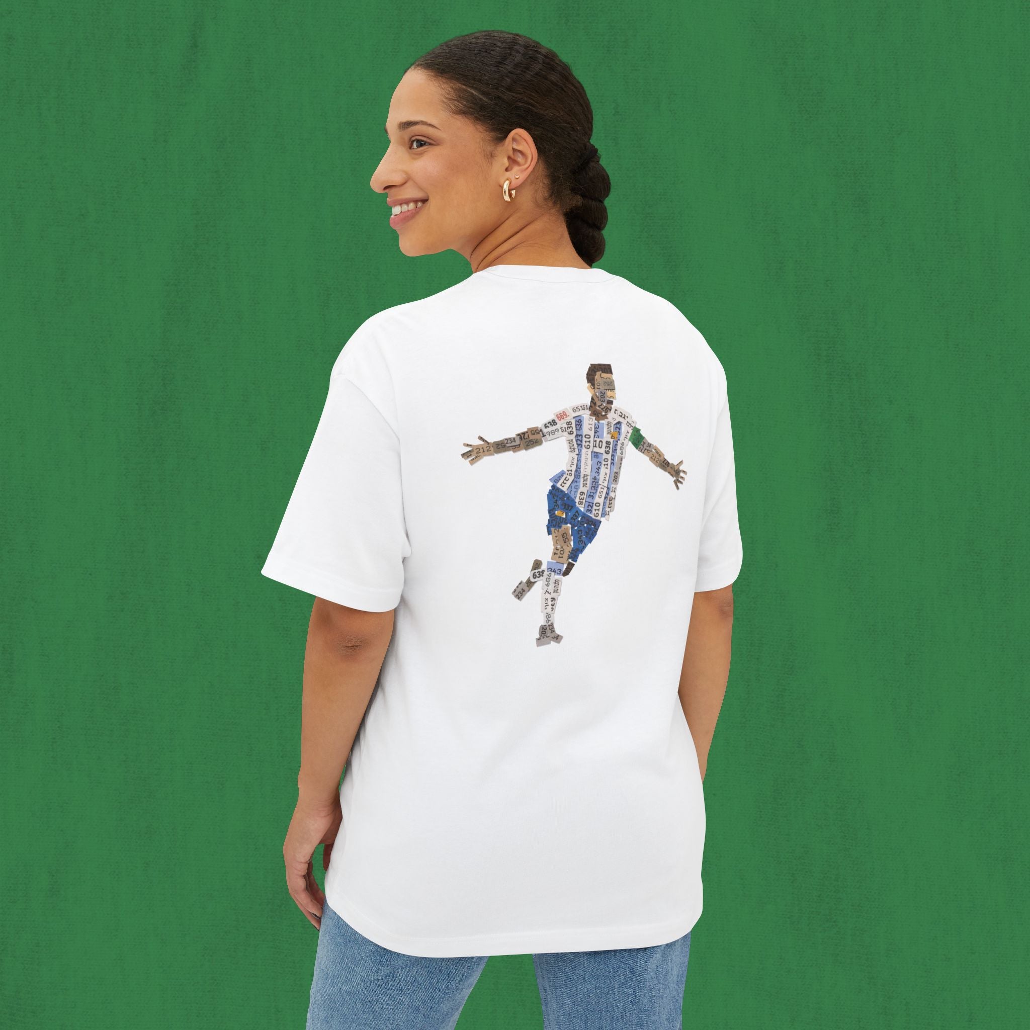 Oversized T-shirt Back Design - Messi